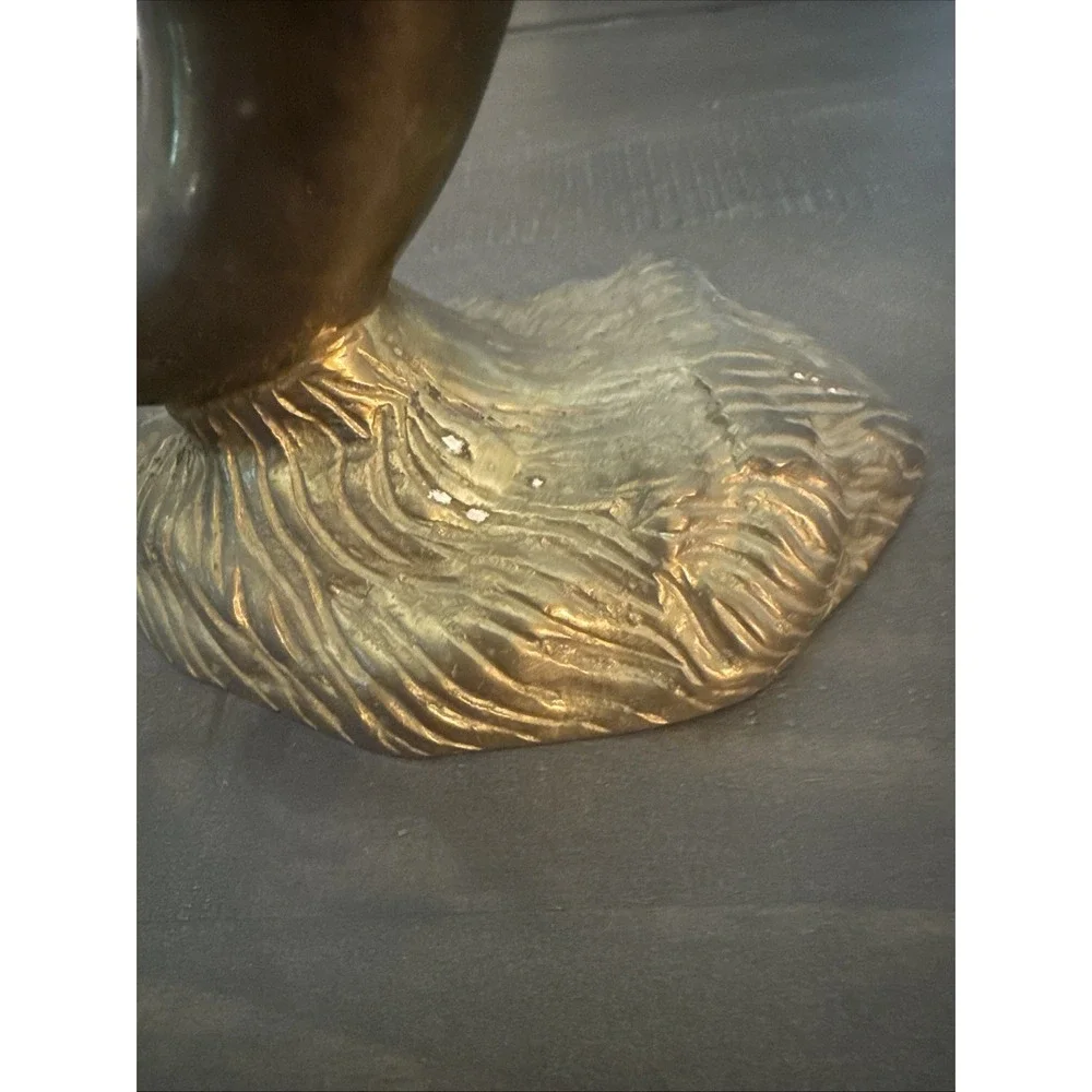 Vintage Brass Dolphin Balancing Ball 7 3/4